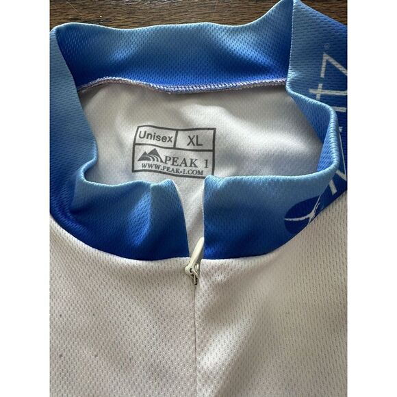 Unisex Peak 1 Cycling Jersey half zip with 3 pockets Multi color - Picture 9 of 11